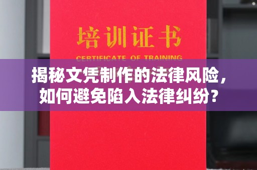融水揭秘文凭制作的法律风险，如何避免陷入法律纠纷？