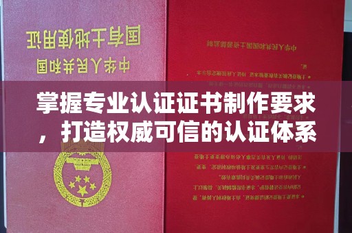 融水掌握专业认证证书制作要求，打造权威可信的认证体系